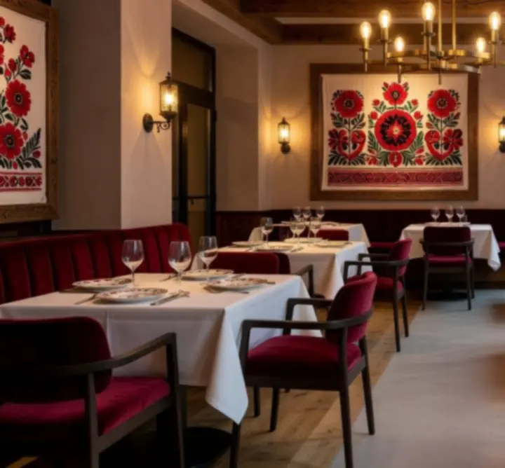 Elegáns, hangulatos étterem belső tér a Magyar Restaurant Clubban