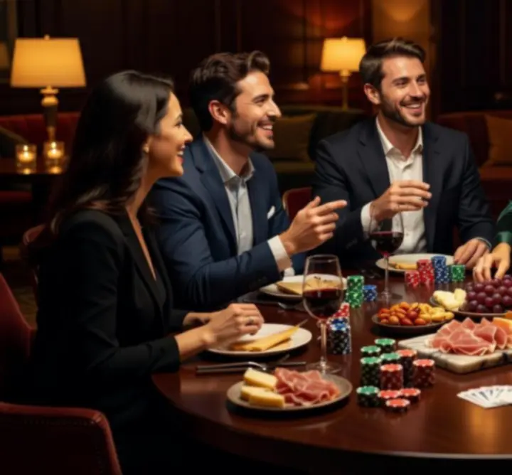 Meghitt pillanat a Magyar Restaurant Club elegáns éttermében.